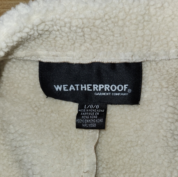 WEATHERPROOF Women's Suede Winter Jacket, size L - Picture 8 of 13